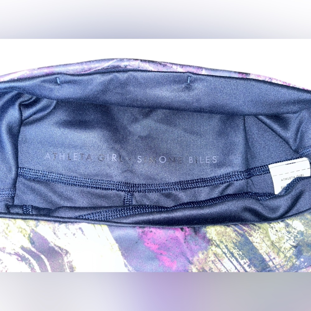Athleta Girl X Simone Biles Purple Leggings Size XL Extra Large 14 - Picture 4 of 8